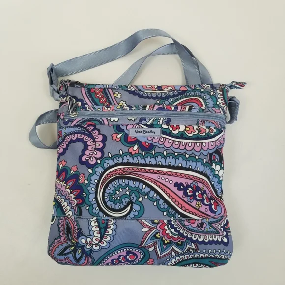 Vera Bradley Slim Crossbody Kona Paisley Crossbody Bag - Picture 1 of 9